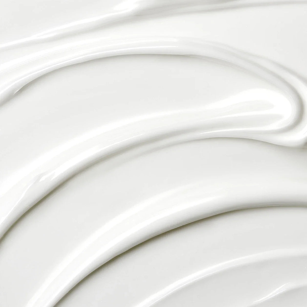 Close-up of white cream with a smooth texture