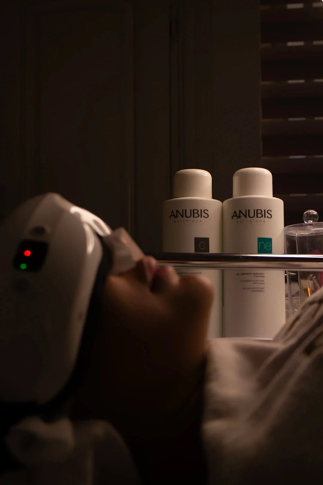 Licensed skincare professional performing a customized facial treatment