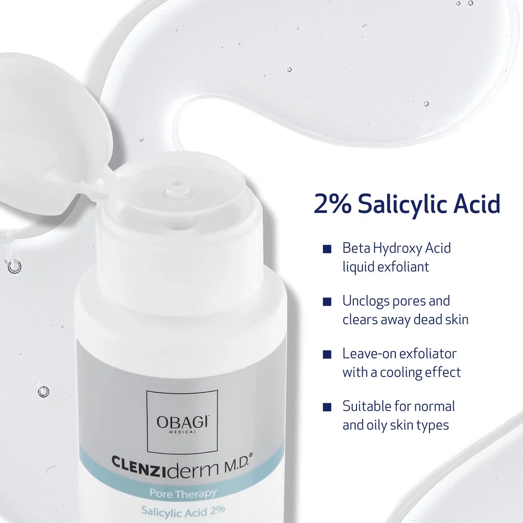 A bottle of Obagi Clenziderm M.D.