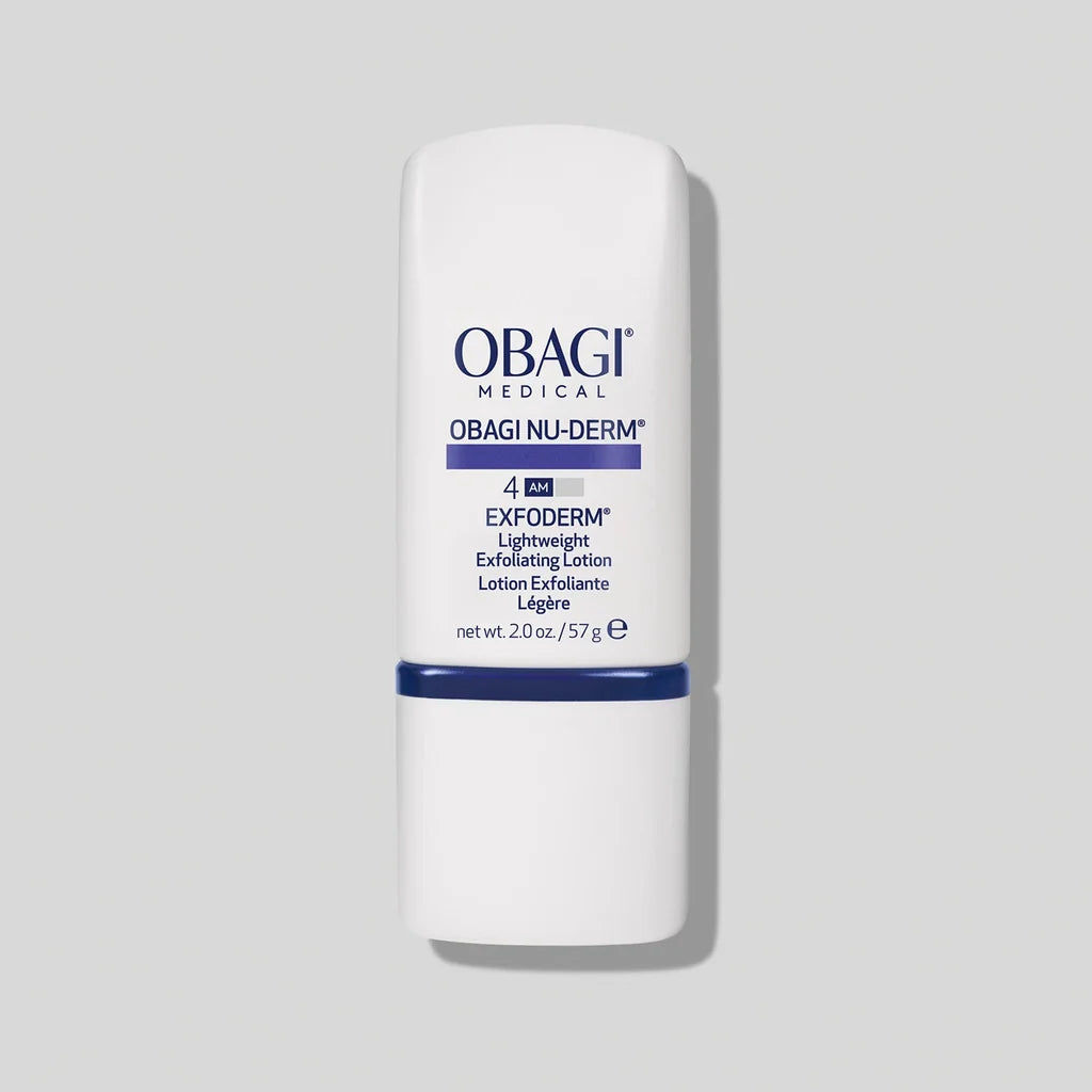 Obagi Nu-Derm Blend Fx skincare cream on a light gray background