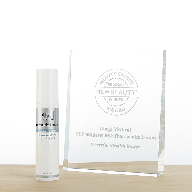 CLENZIderm M.D. Therapeutic Lotion 5% BPO product with beauty award
