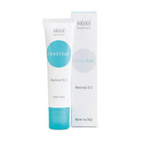 Elume Med Spa Obagi360 Retinol 0.5 anti-aging cream in a white tube and matching box with blue circular branding.